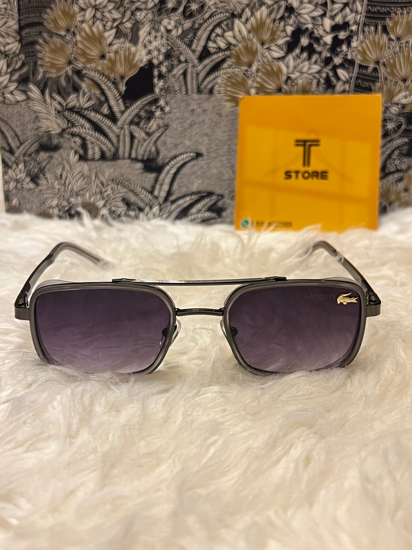 Lacoste Grey Frame Men’s Sunglasses