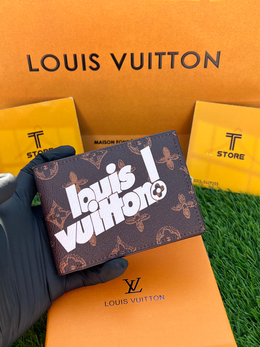 LV Brown Flower Printed Wallet