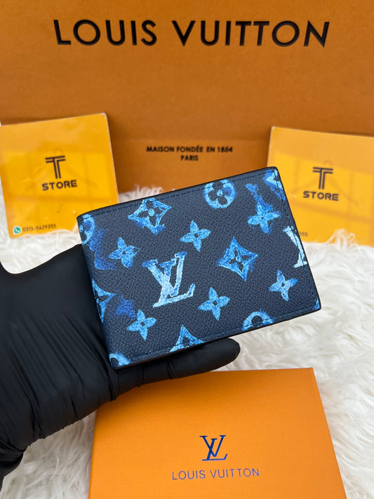 LV Blue Printed Wallet