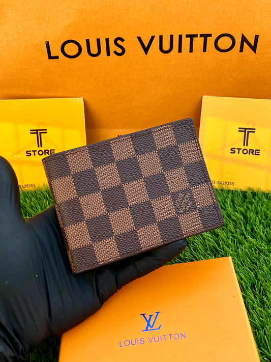LV Brown Check Wallet