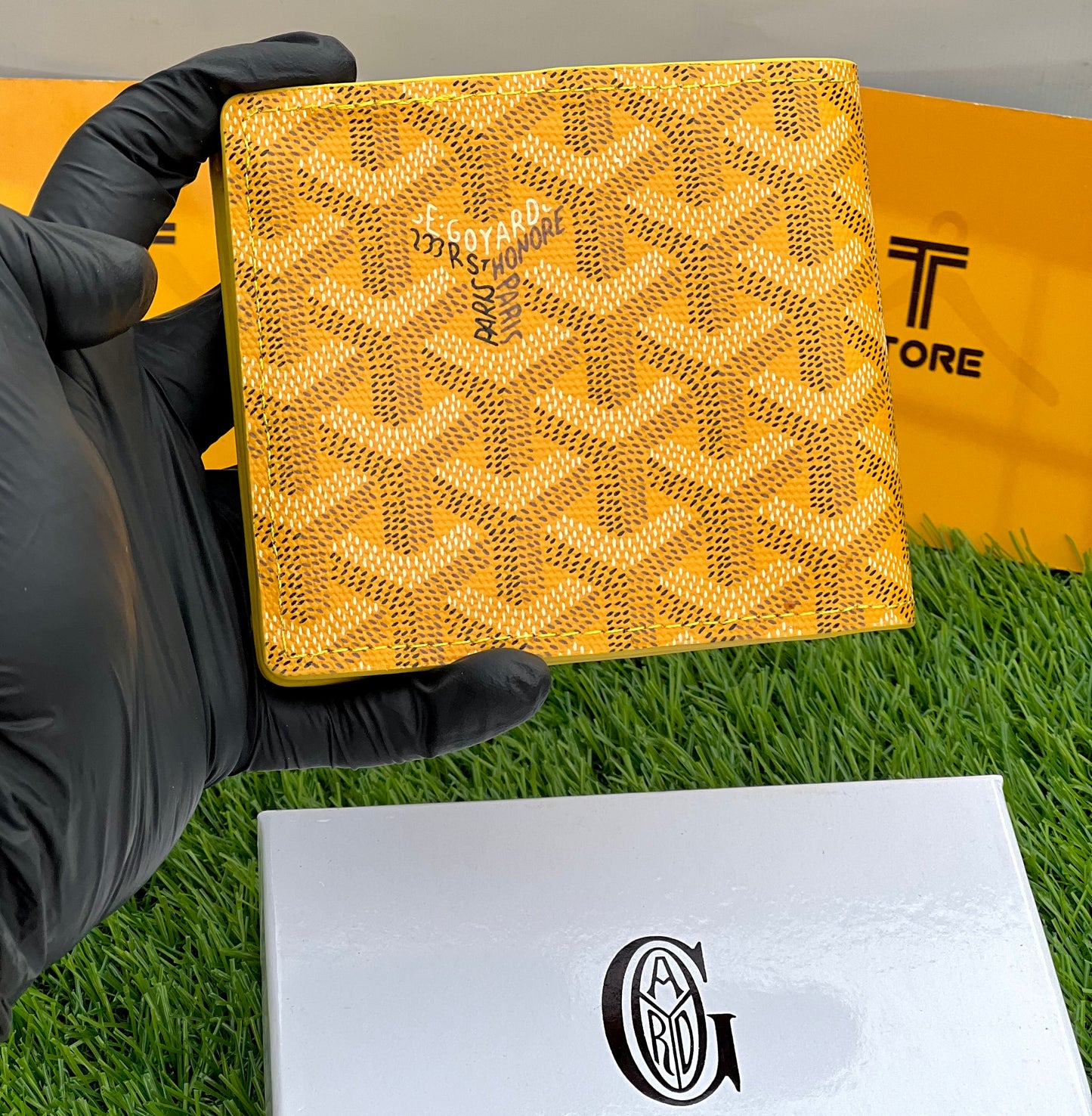 Goyard Yellow Printed Wallet