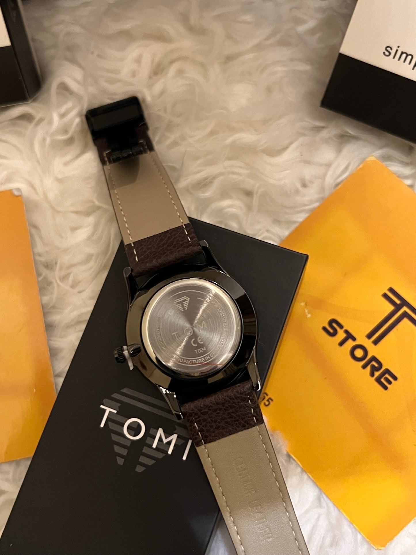 Tomi T-20 Magnetic Brown Strap Watch