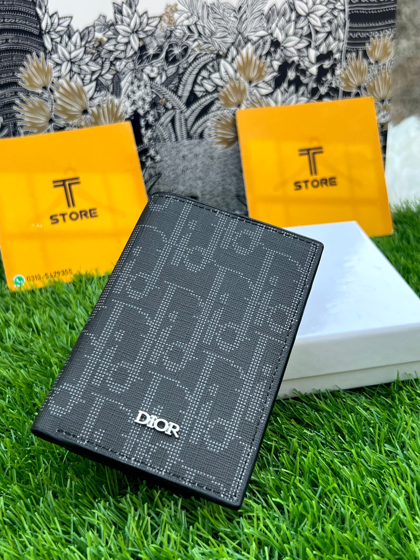 Dior Black Pocket Organizer/Cardholder + Cash Pocket