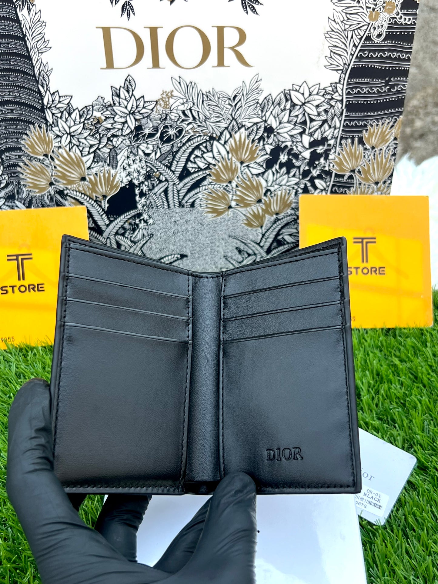 Dior Black Pocket Organizer/Cardholder + Cash Pocket