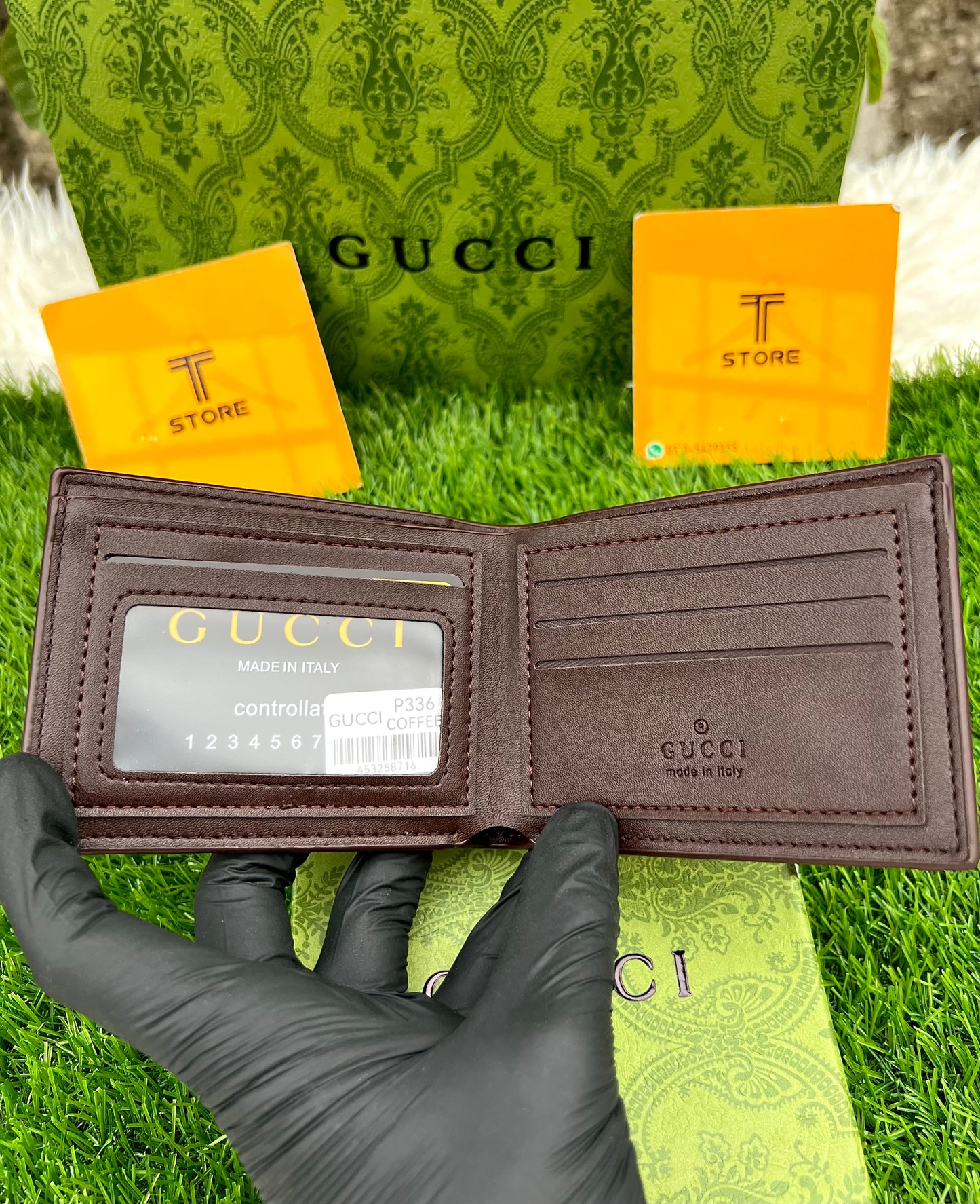 Gucci Bee Strip Beige Wallet