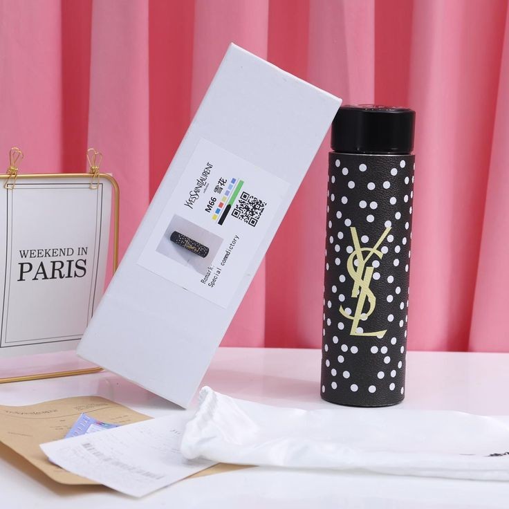 YSL Black Thermo Flask LED Display Temperature Bottle