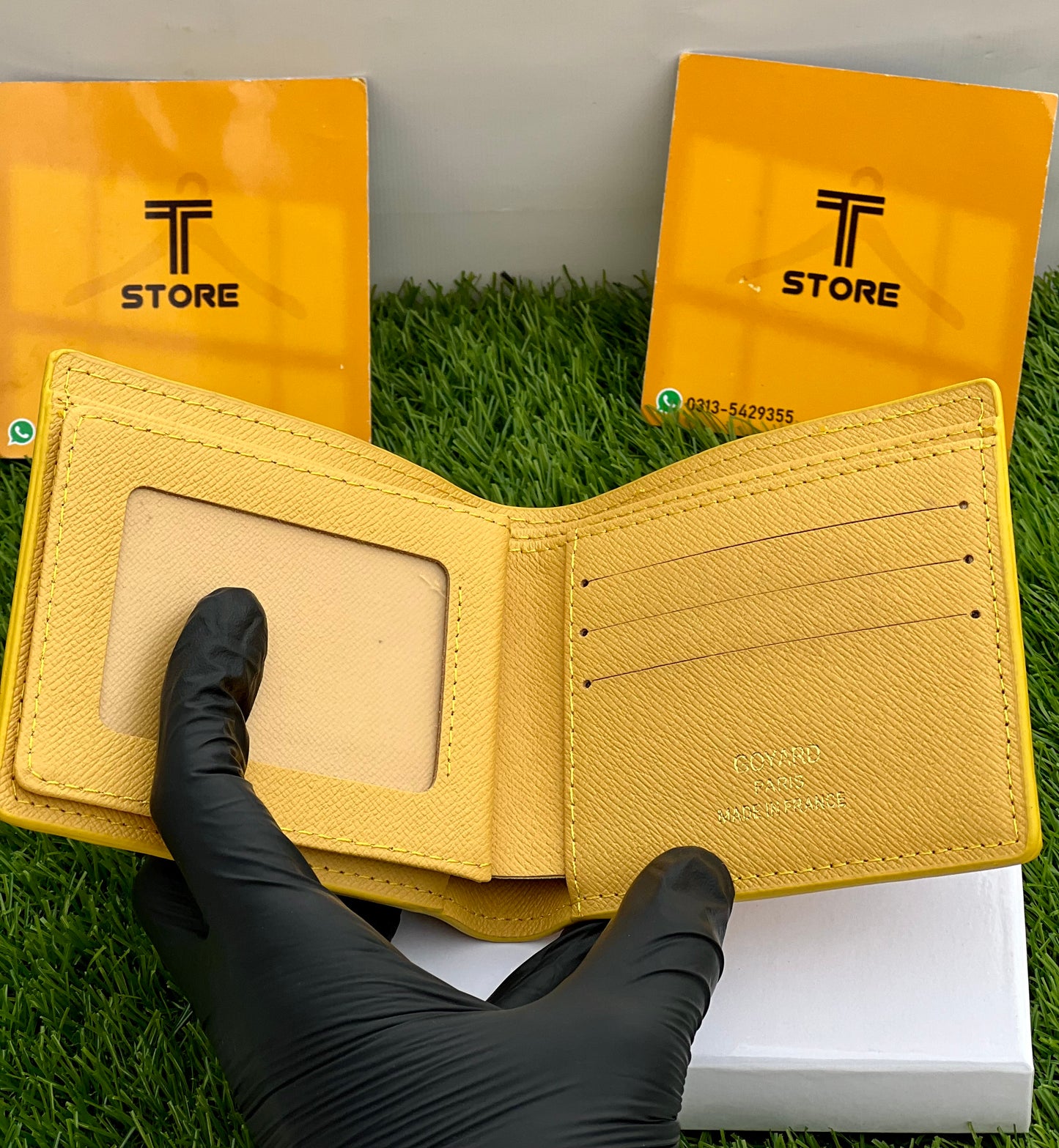 Goyard Yellow Printed Wallet