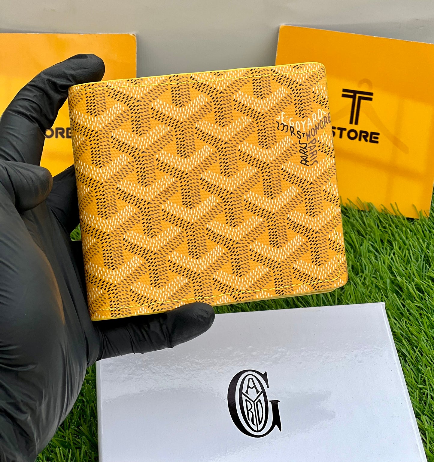 Goyard Yellow Printed Wallet