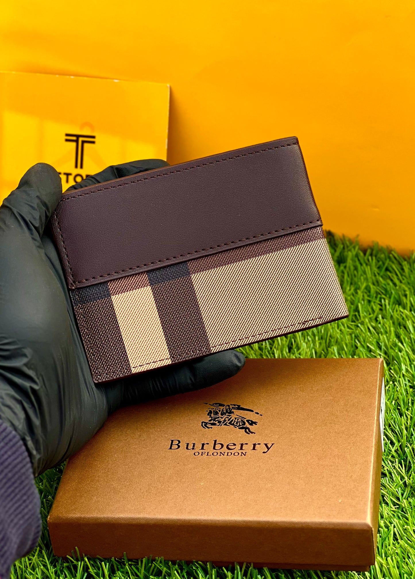 Burberry Brown Check Wallet