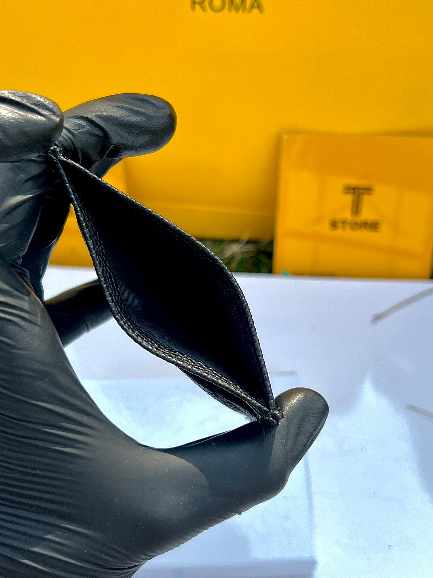 Prada Black Plain Logo Cardholder