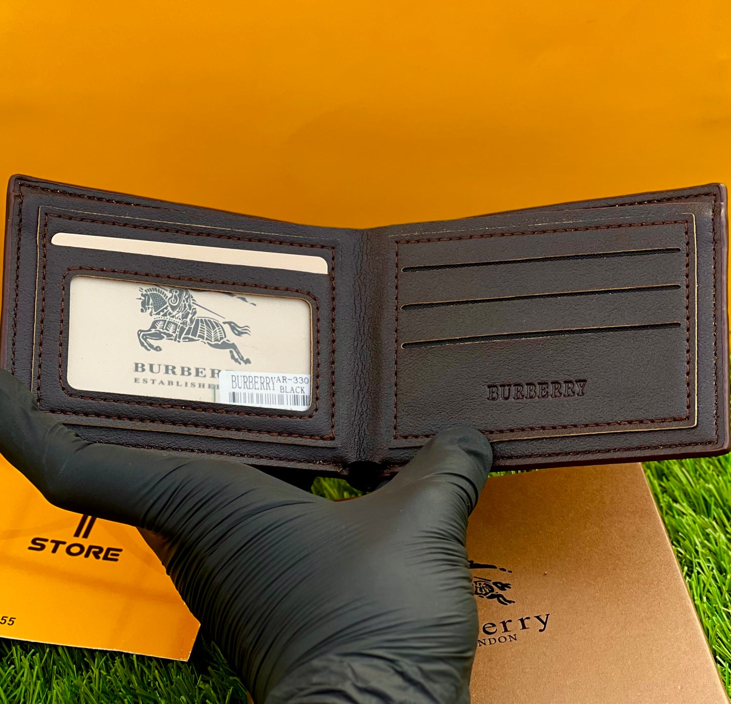 Burberry Brown Check Wallet