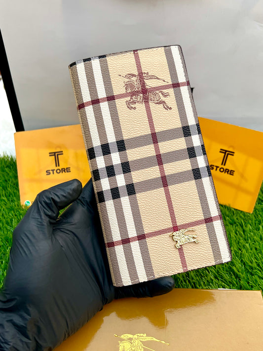 Burberry Check Long Wallet