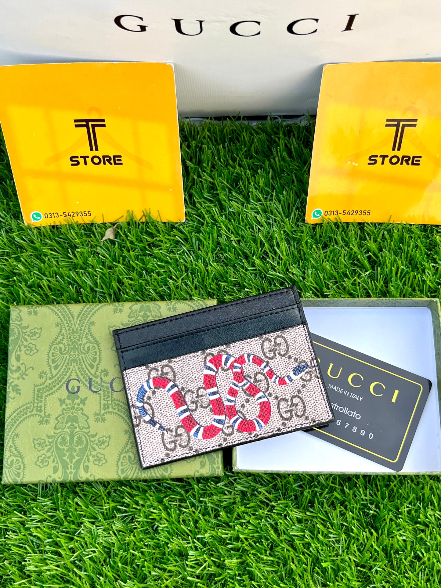 Gucci Snake Beige Cardholder