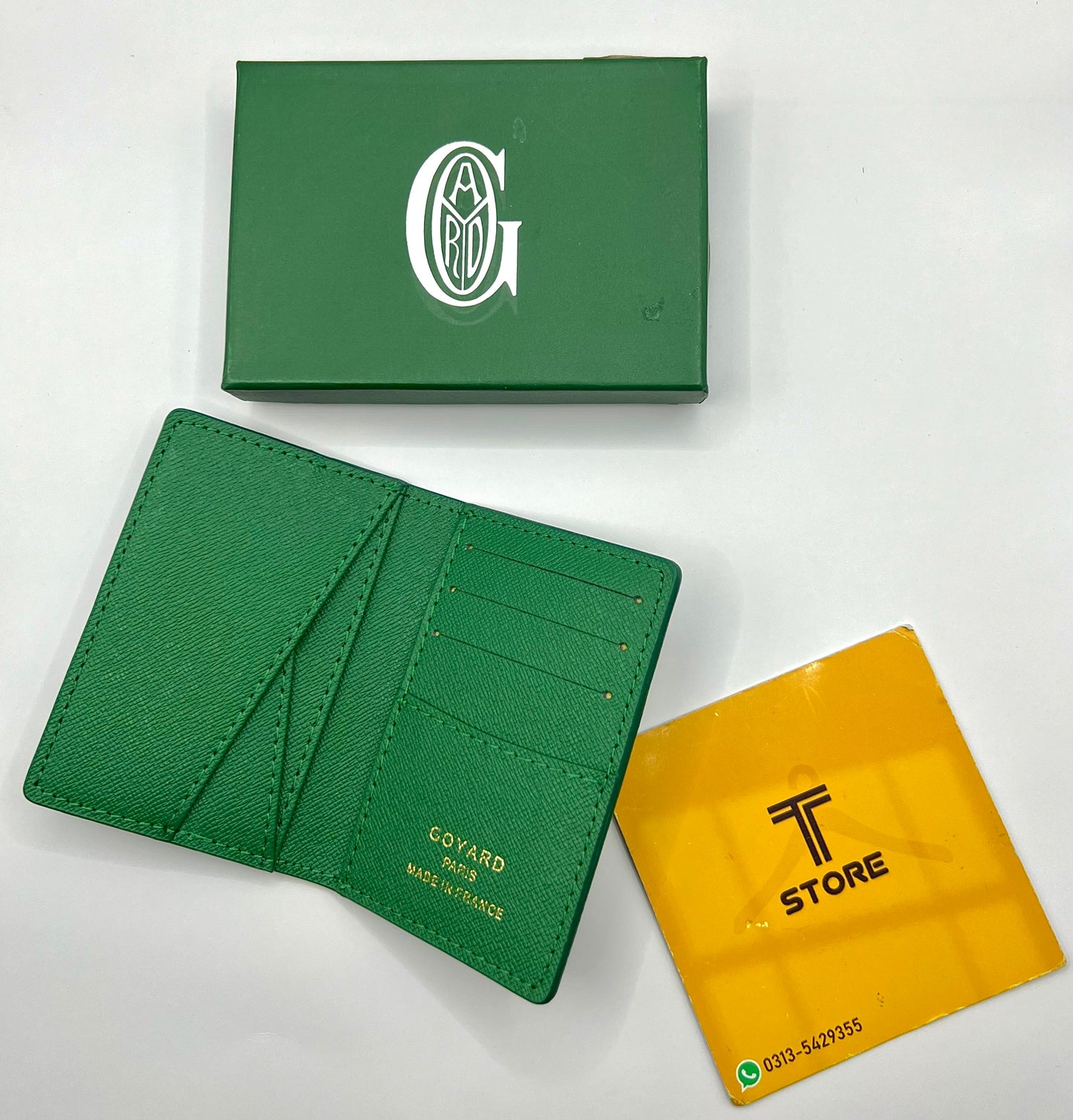 Goyard Green Printed Saint Pierre Pocket Organizer/Cardholder
