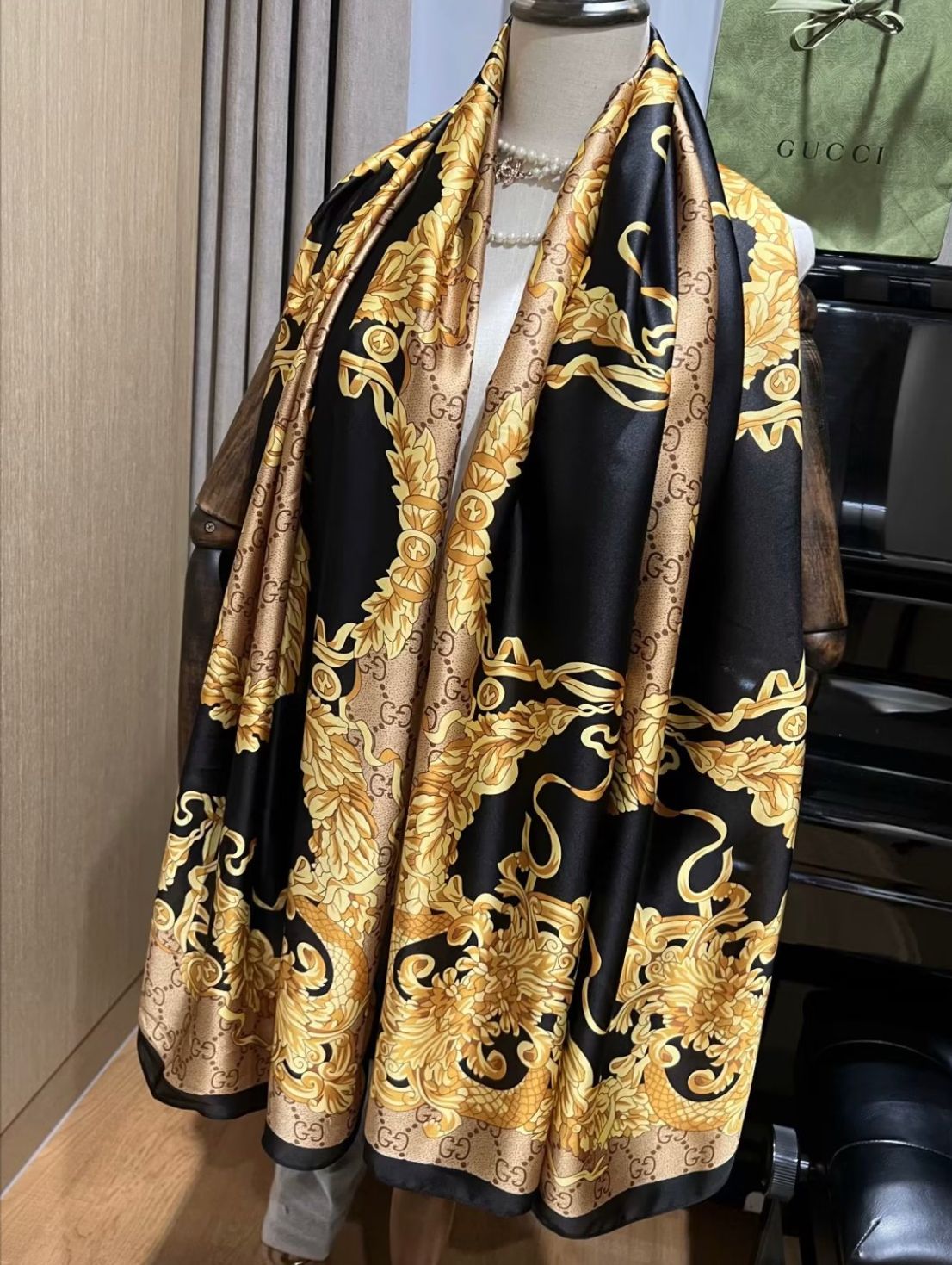 Versace & Gucci Fusion Silk Scarf (Limited Edition)