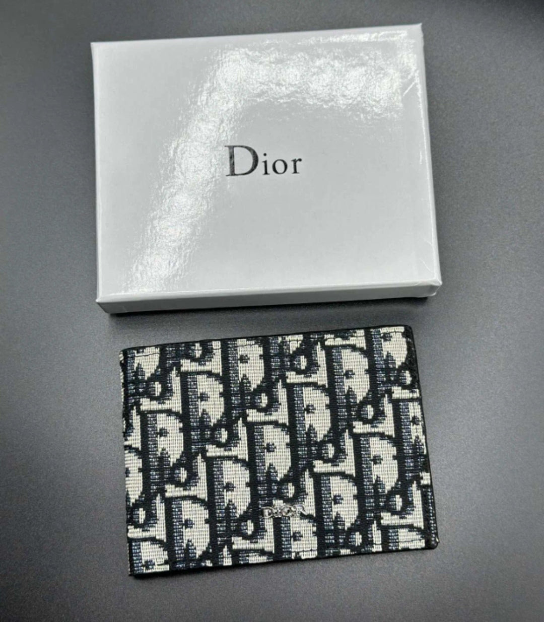 Dior Logo Embossed Wallet