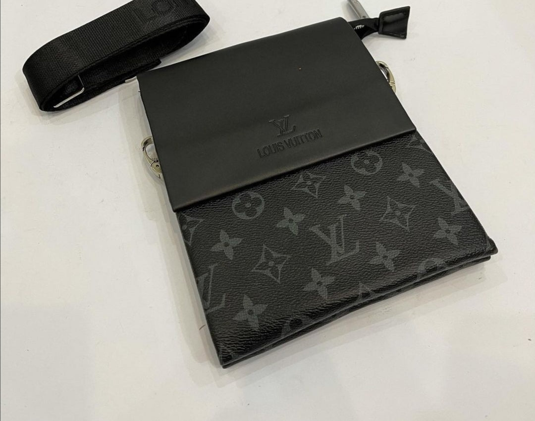 LV Monogram Black Flower Crossbody Bag