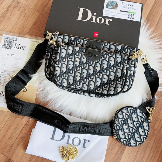 Dior Multi Pochette Embroidery Bag For Women
