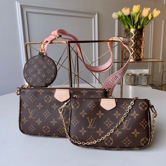 Louis Vuitton Multi Pochette Accessories Rose Bag For Women