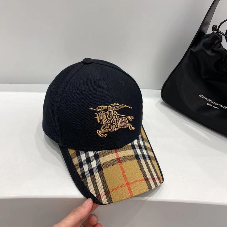 Burberry Black Printed Cap
