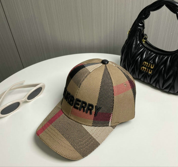 Burberry Brown Printed Cap
