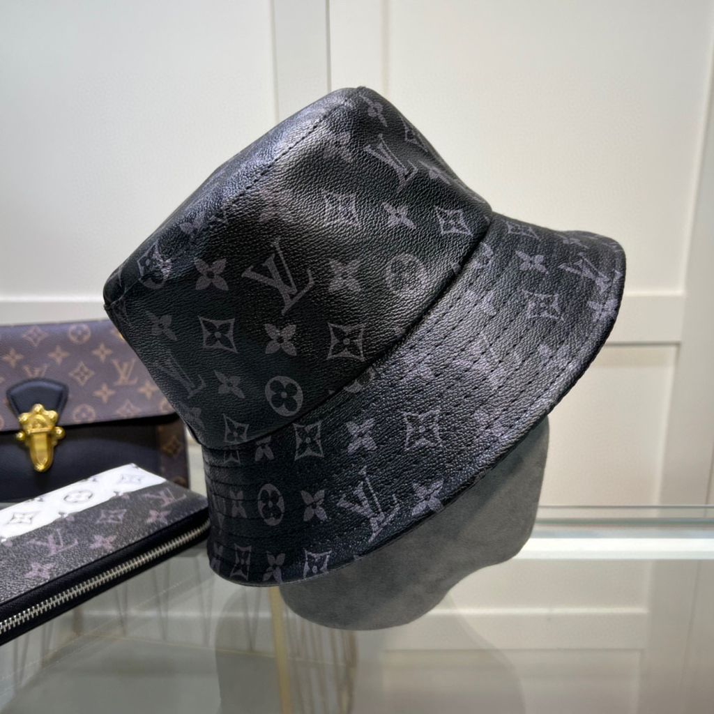 LV Monogram Black Hat