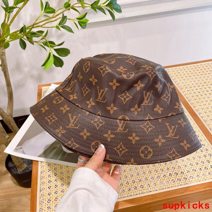 LV Monogram Brown Hat