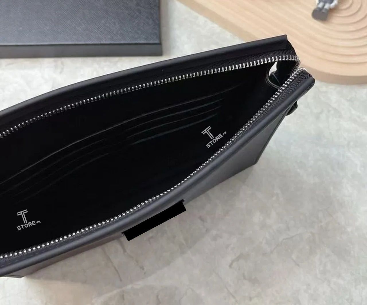 Goyard Black Printed Pochette Men's Clutch