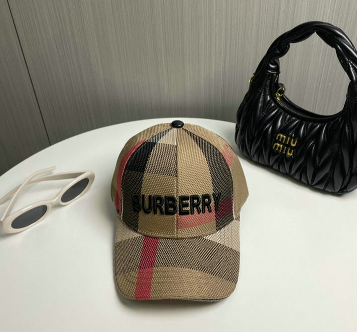 Burberry Brown Printed Cap