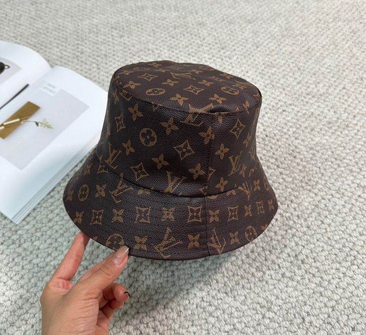 LV Monogram Brown Hat