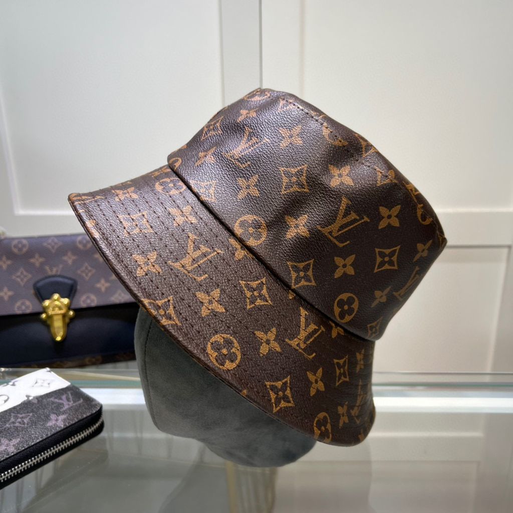 LV Monogram Brown Hat