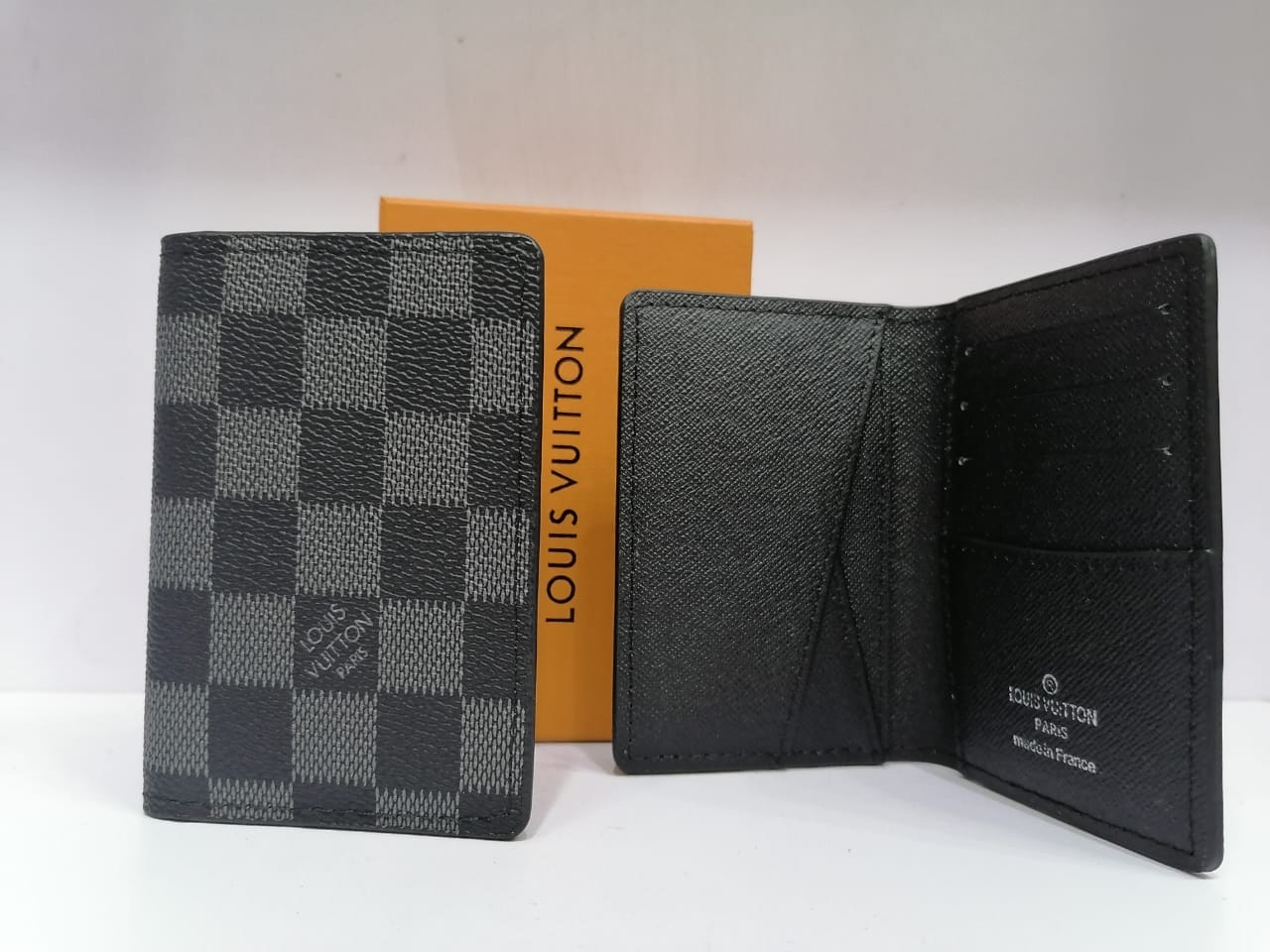 LV Check Pocket Organizer/Cardholder - T Store.pk