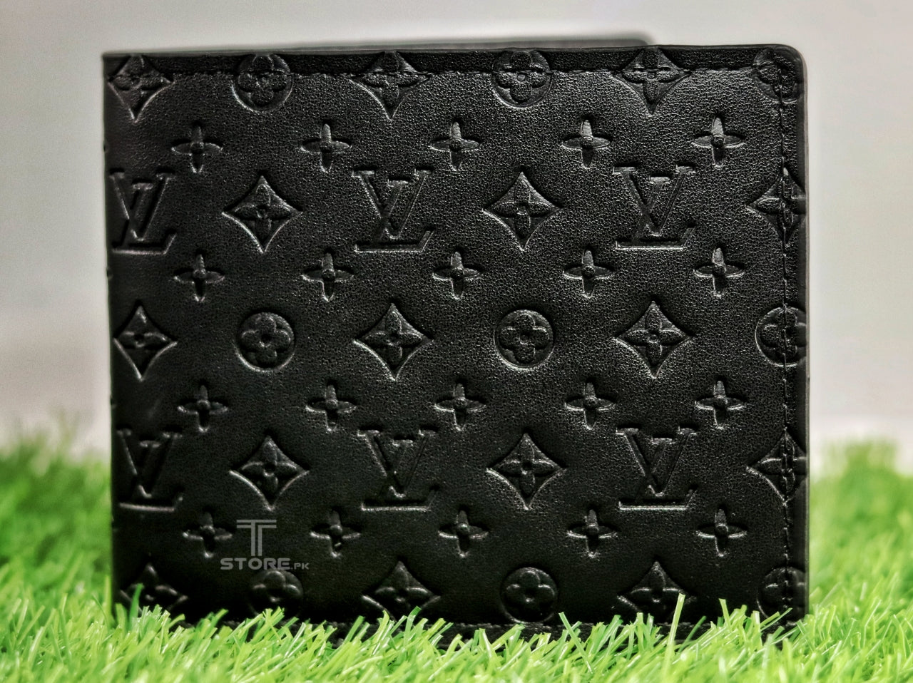 LV Black Embossed Wallet