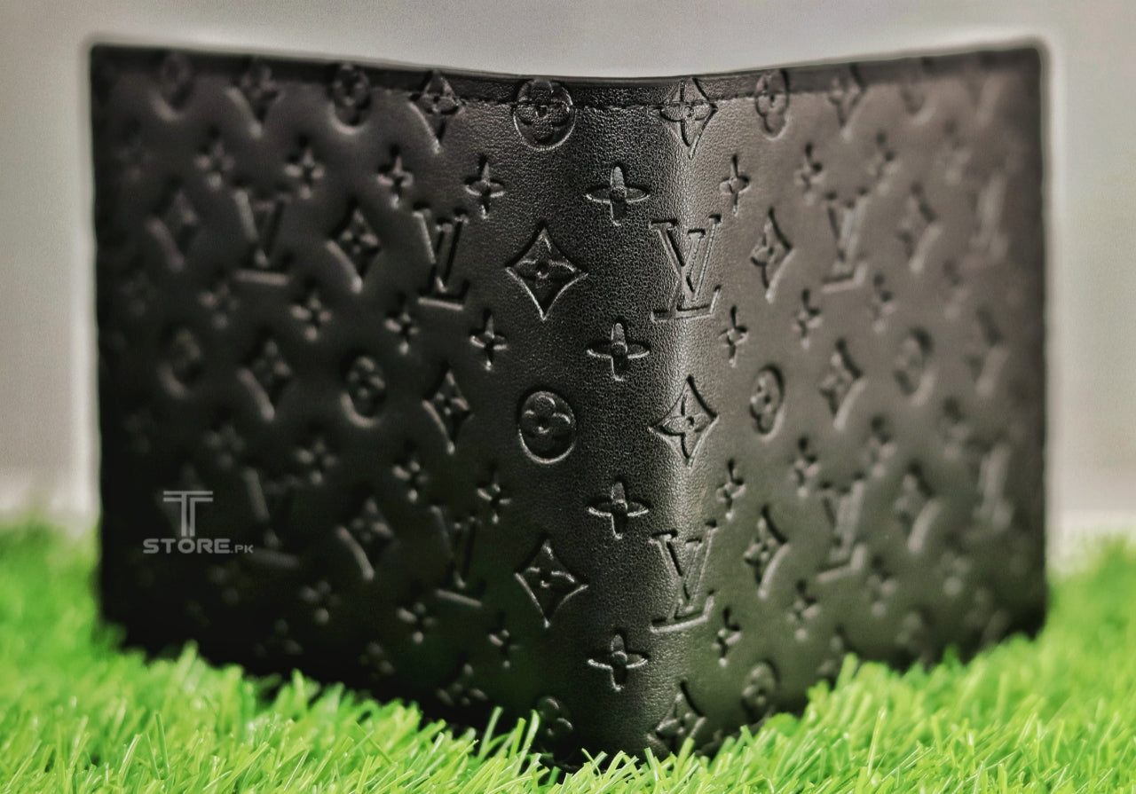 LV Black Embossed Wallet