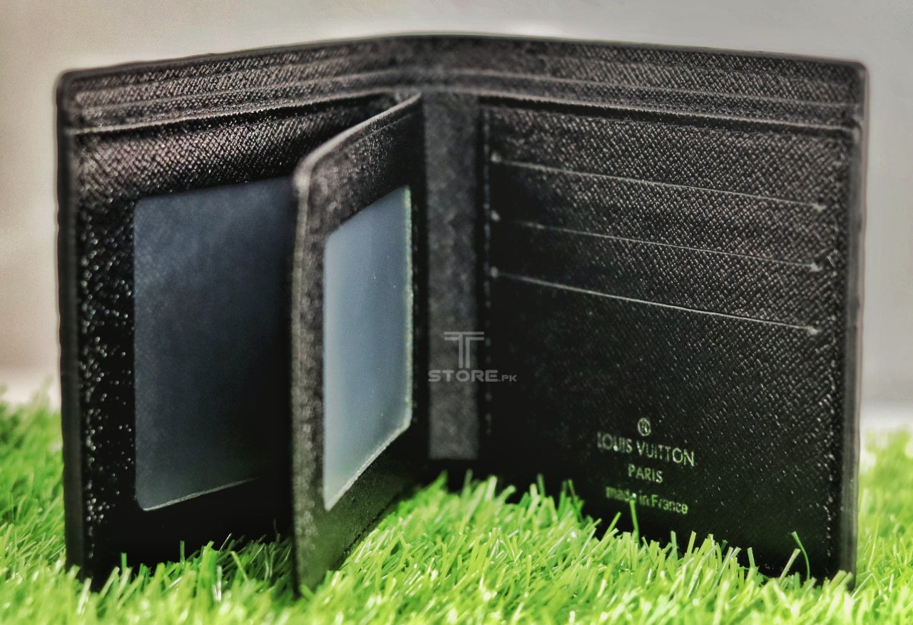 LV Black Embossed Wallet