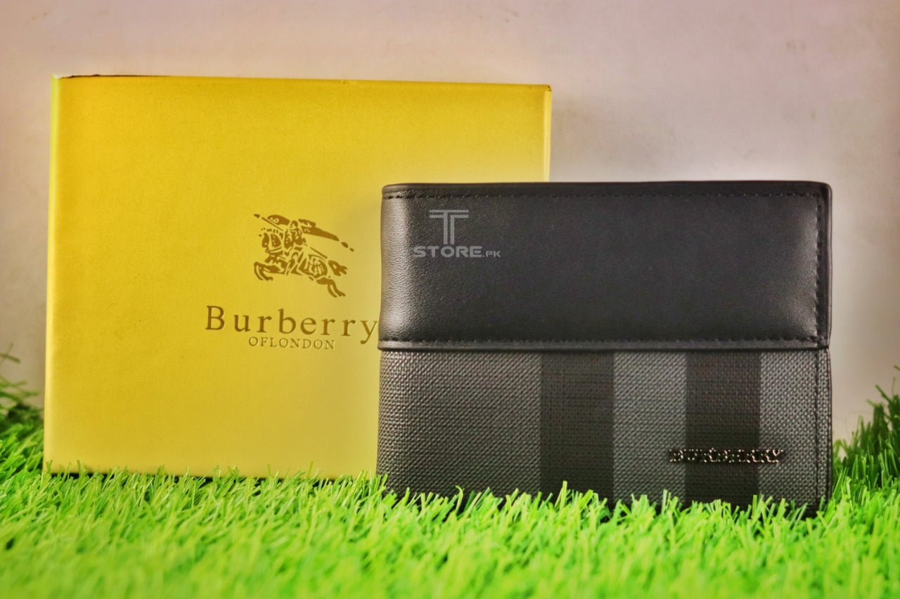 Burberry Check Black Wallet