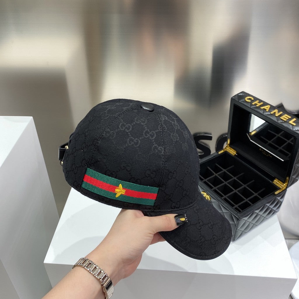 Gucci Black Strip Bee Cap