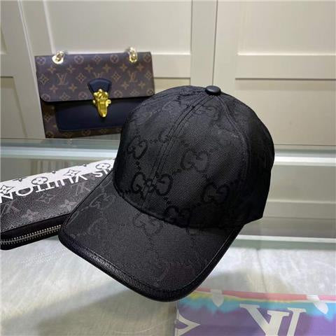 Gucci Logo Printed Black Cap