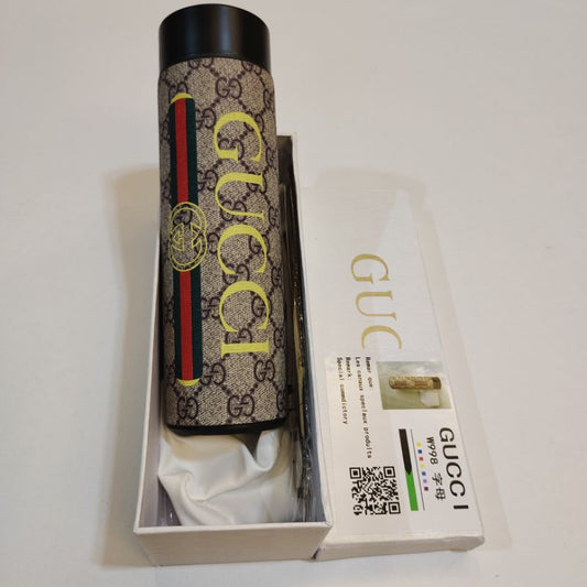 Gucci Strip Beige Thermo Flask LED Display Temperature Bottle