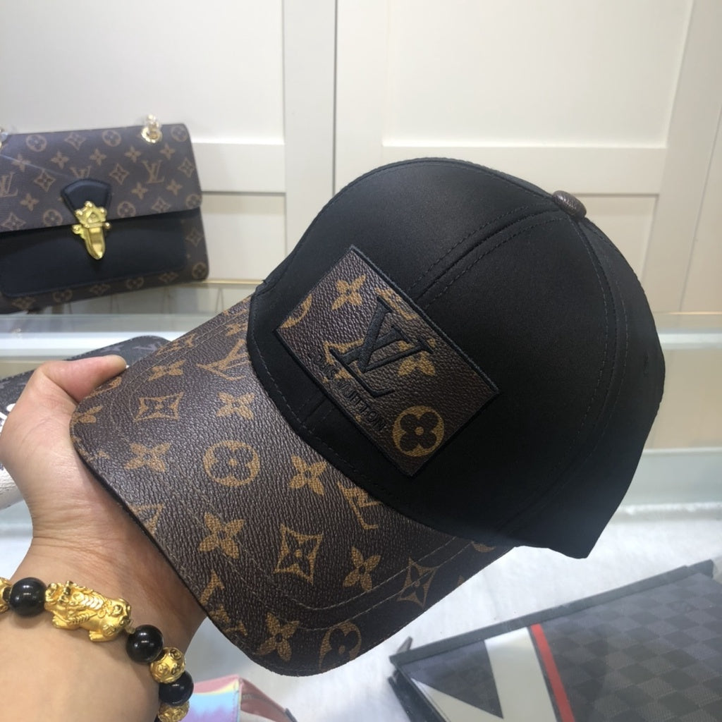 LV Monogram Logo Printed Cap