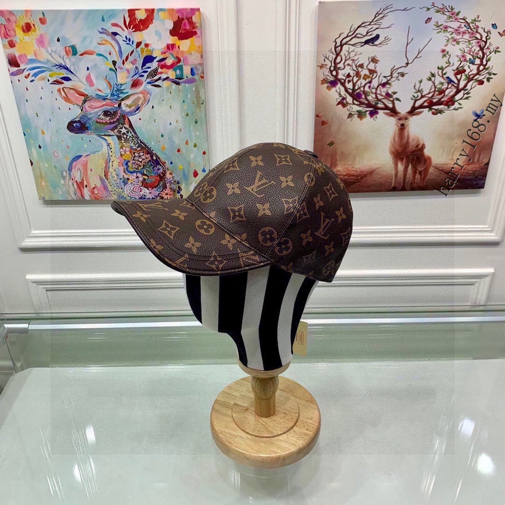 LV Monogram Brown Cap