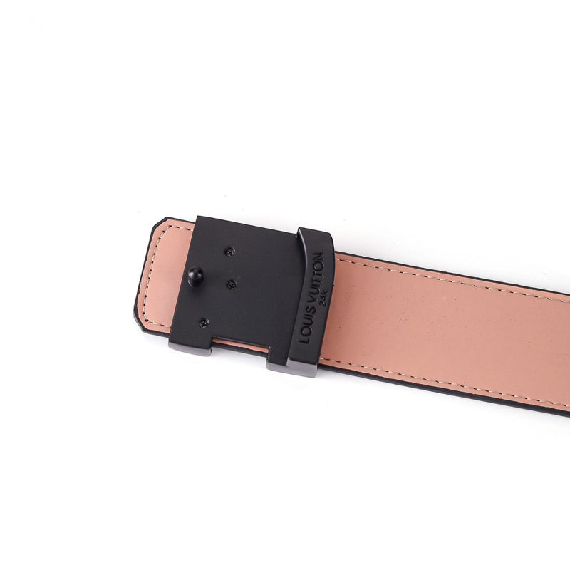 LV Check Plaid Black Belt