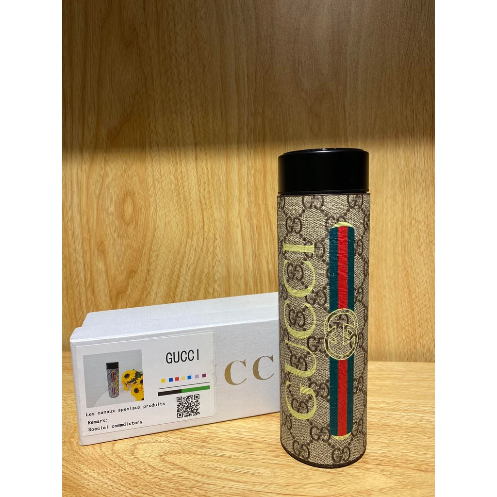 Gucci Strip Beige Thermo Flask LED Display Temperature Bottle