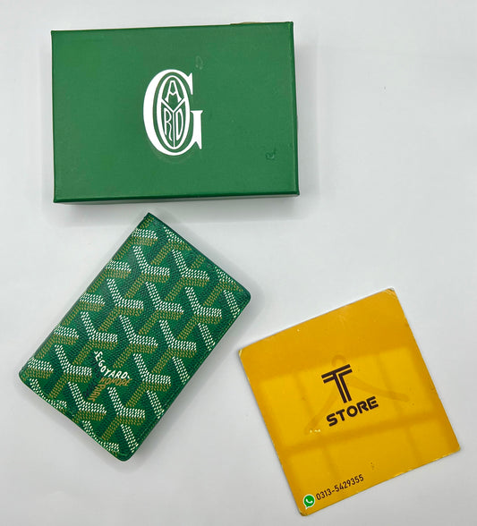 Goyard Green Printed Saint Pierre Pocket Organizer/Cardholder