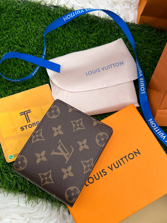 LV Brown Flower Wallet with Complete Packaging