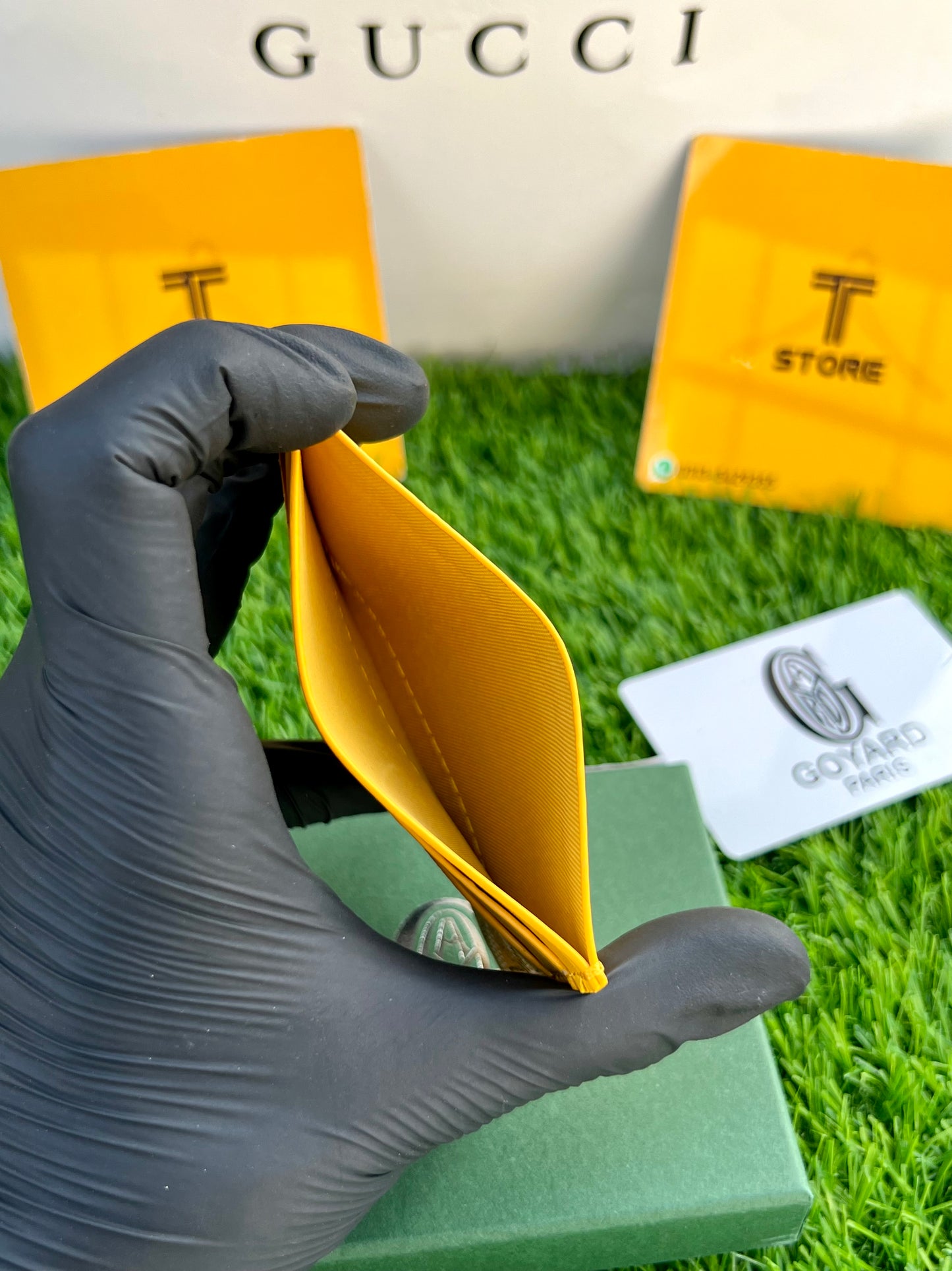 Goyard Saint Sulpice Yellow Cardholder