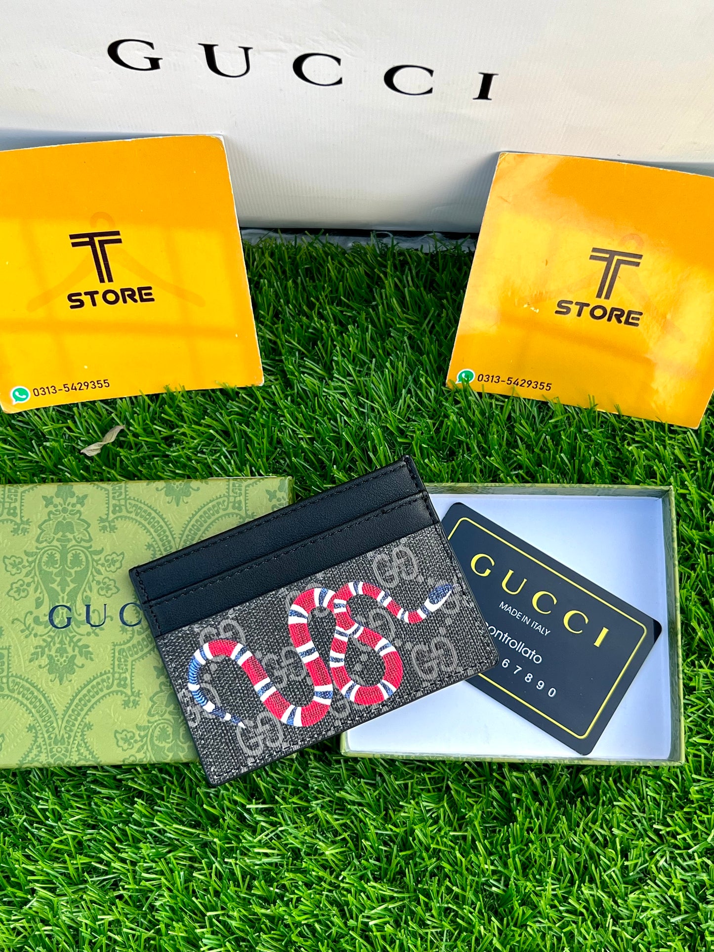 Gucci Snake Black Cardholder