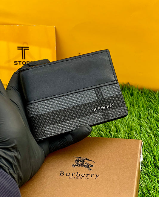 Burberry Black Check Wallet