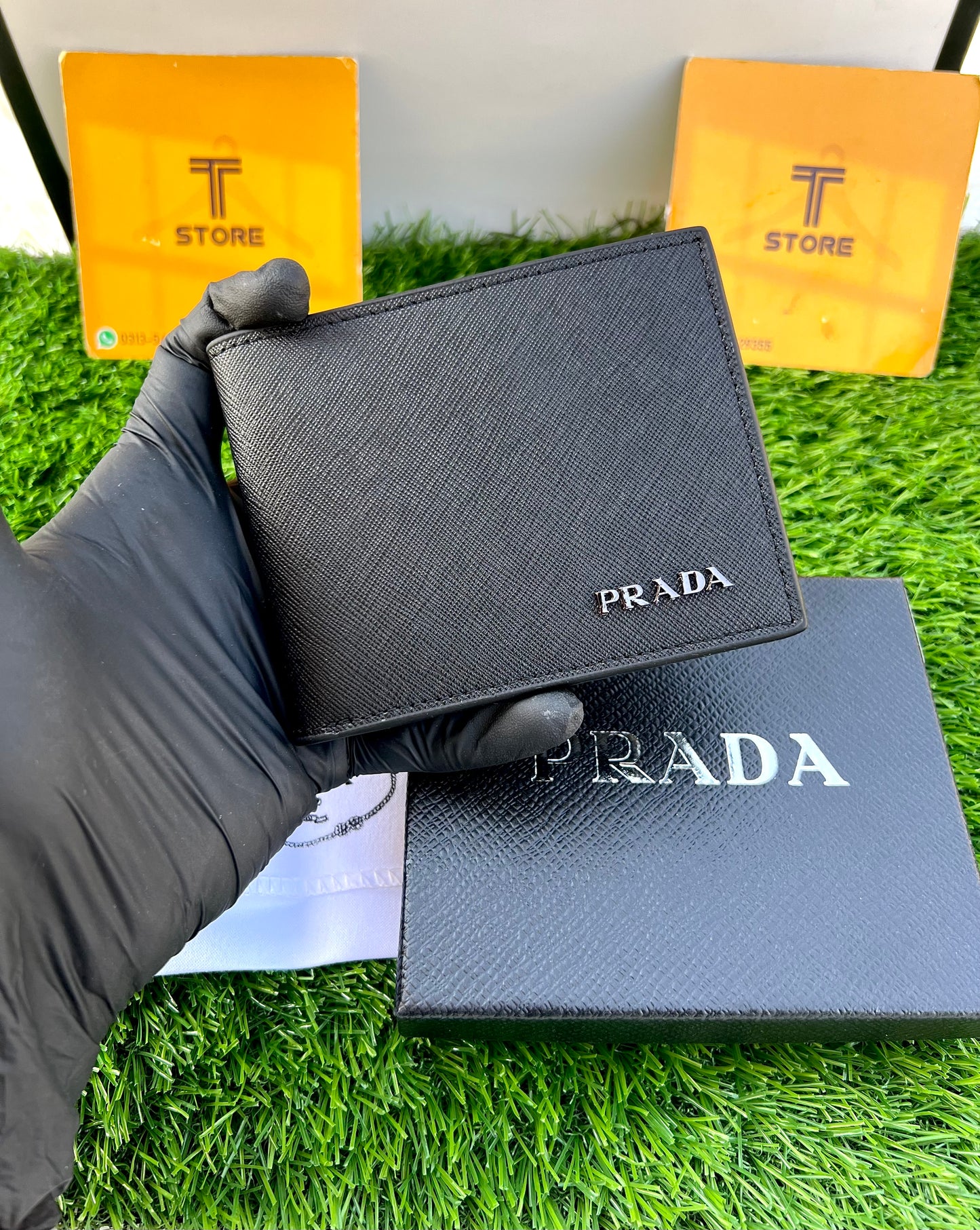Prada Plain Black Wallet