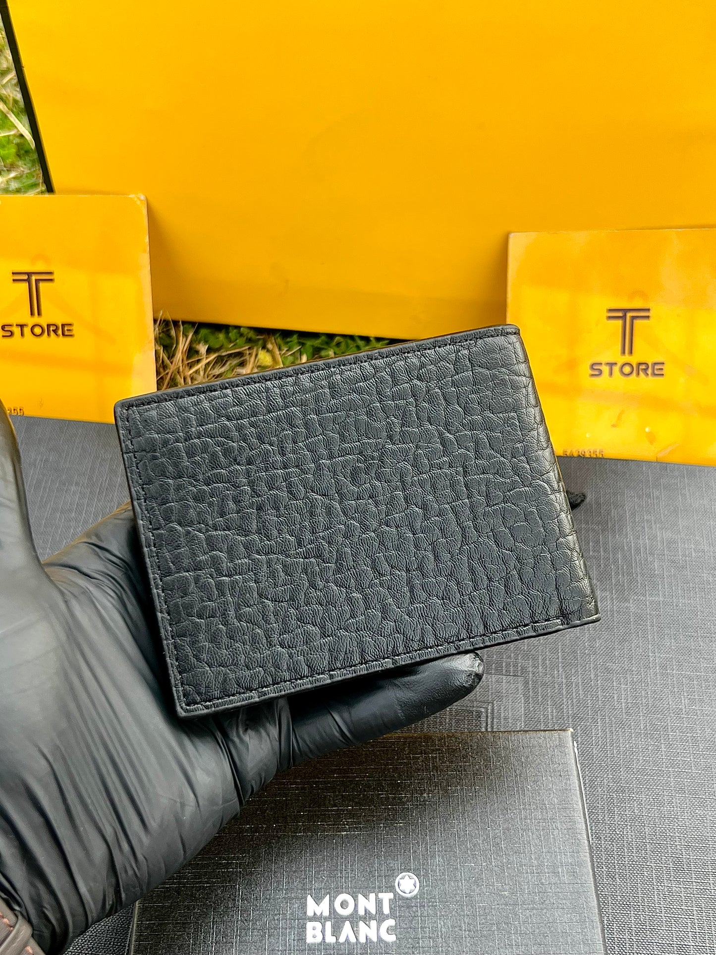 Montblanc Plain Black Wallet
